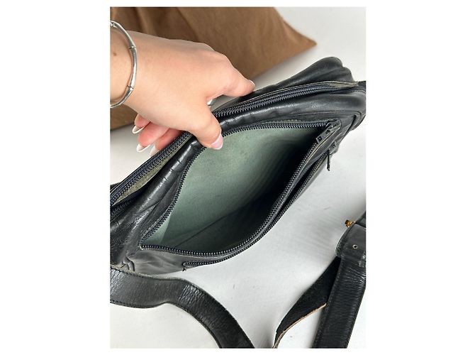 Vintage Loewe Madrid Ledertasche schwarz - Ansicht 9
