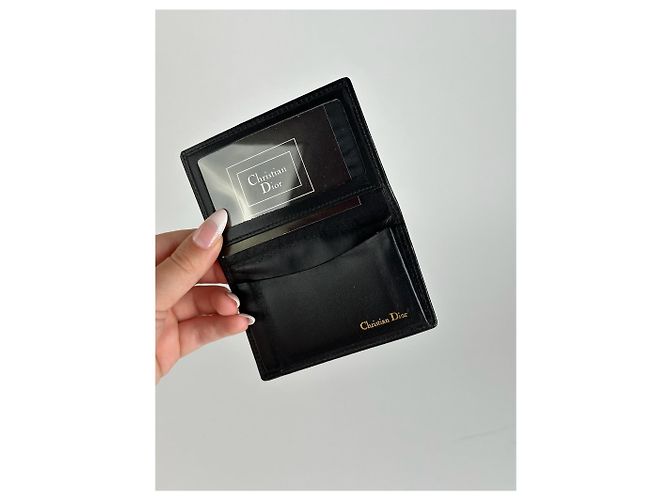 Vintage Dior Leather Card Holder black - view 3