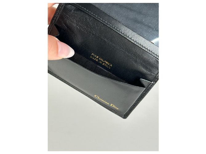Vintage Dior Leather Card Holder black - view 4