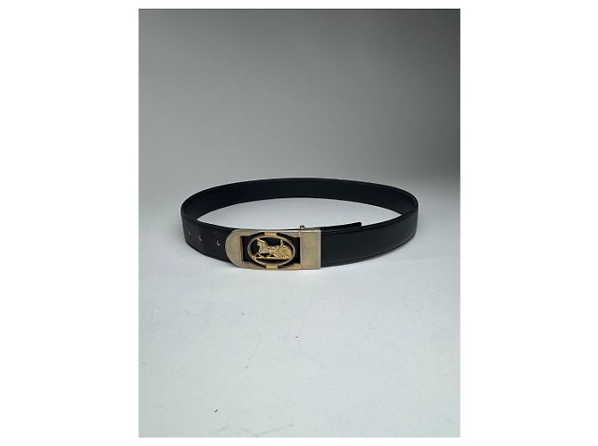 Céline Vintage Celine Paris Ledergürtel schwarz - Ansicht 4