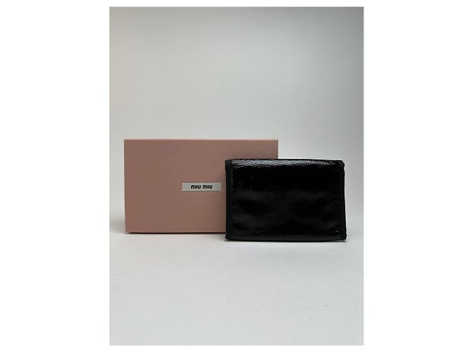 Vintage Miu Miu Canvas Wallet black - view 2