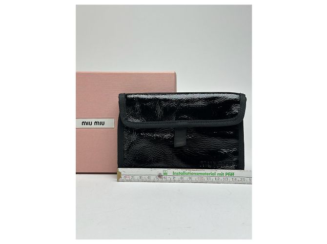 Vintage Miu Miu Canvas Wallet black - view 5