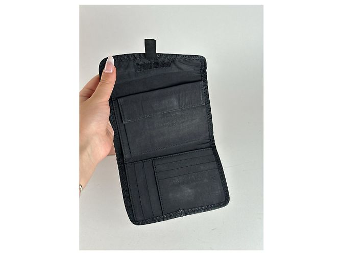 Vintage Miu Miu Canvas Wallet black - view 7