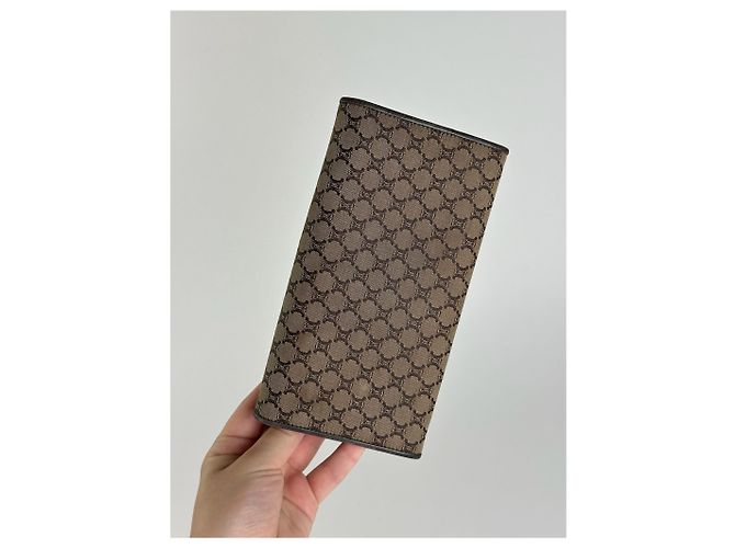 Céline Vintage Celine Monogram Canvas leather wallet brown - view 11