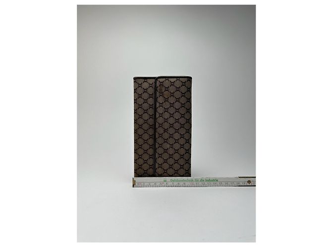 Céline Vintage Celine Monogram Canvas leather wallet brown - view 12