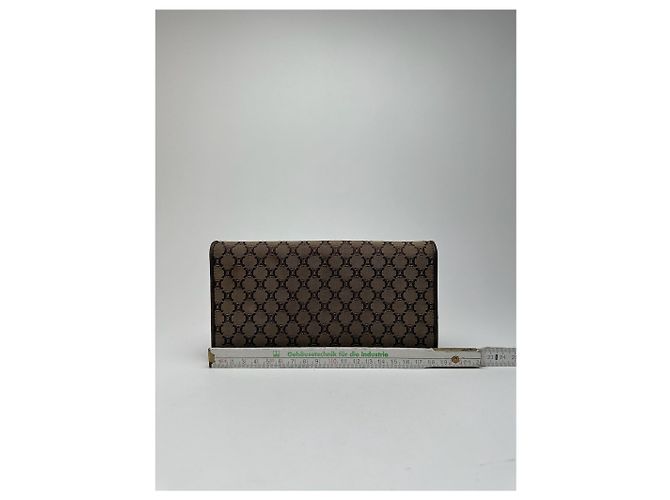 Céline Vintage Celine Monogram Canvas leather wallet brown - view 13