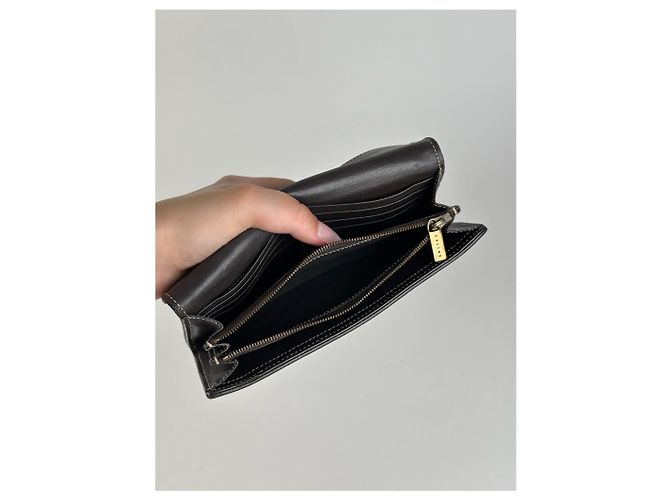 Céline Vintage Celine Monogram Canvas leather wallet brown - view 14