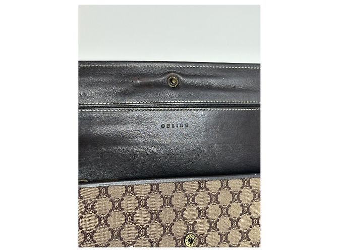 Céline Vintage Celine Monogram Canvas leather wallet brown - view 7