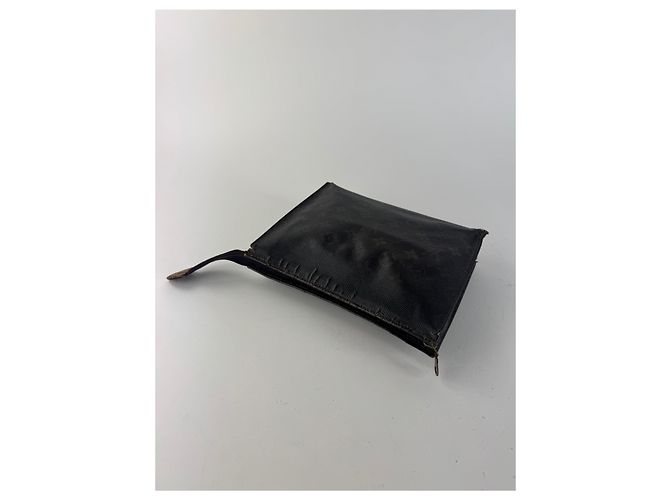 Clutch in pelle monogramma Louis Vuitton vintage marrone - vista 10