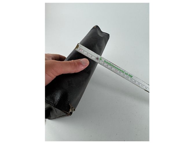 Clutch in pelle monogramma Louis Vuitton vintage marrone - vista 14