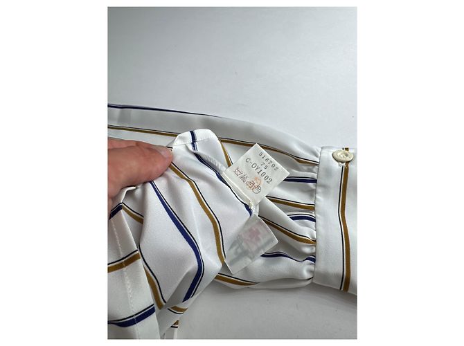 Camicia a righe vintage Balenciaga M Bianco - vista 11