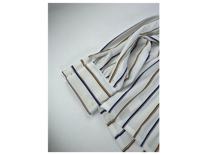 Camicia a righe vintage Balenciaga M Bianco - vista 12