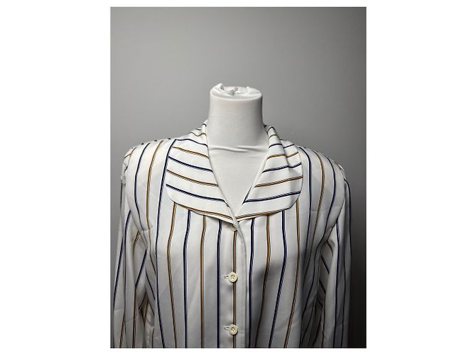 Camicia a righe vintage Balenciaga M Bianco - vista 2