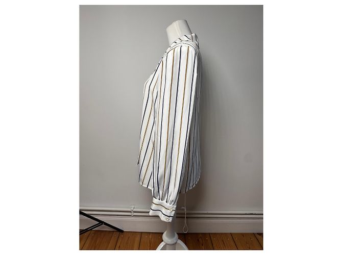Camicia a righe vintage Balenciaga M Bianco - vista 3