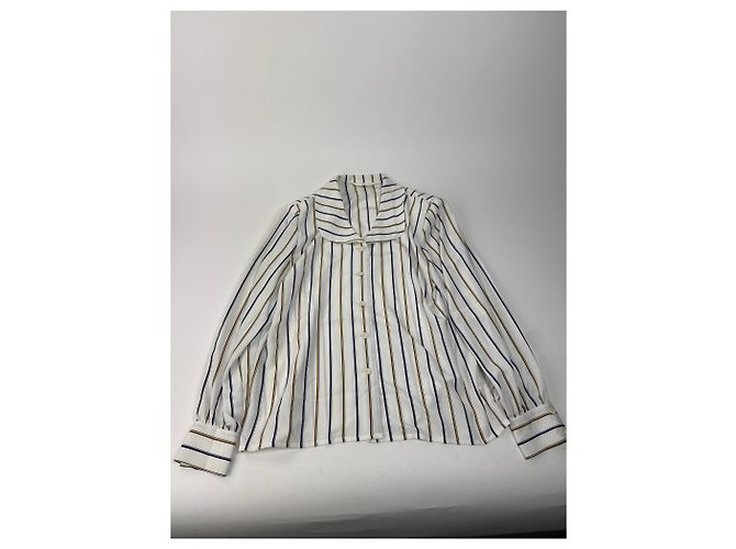 Camicia a righe vintage Balenciaga M Bianco - vista 6