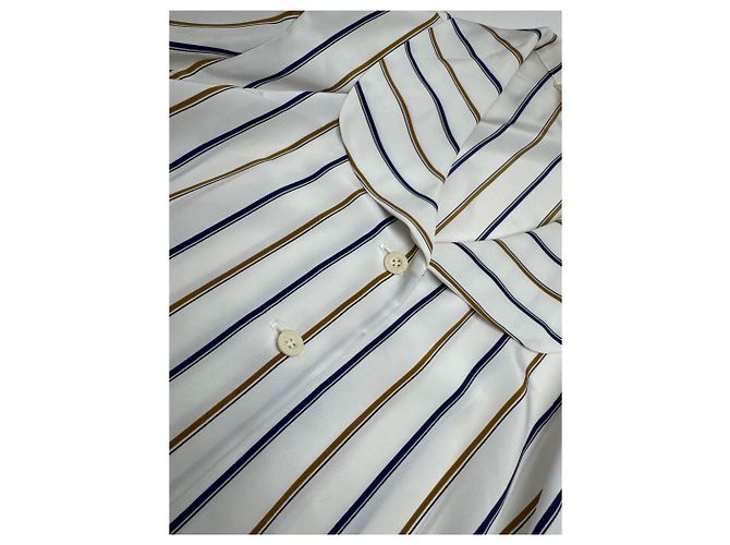 Camicia a righe vintage Balenciaga M Bianco - vista 7