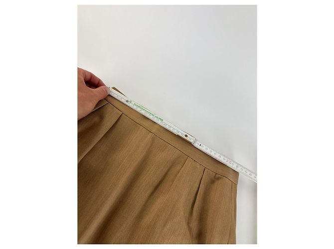Gonna in lino vintage Dior marrone L - vista 7