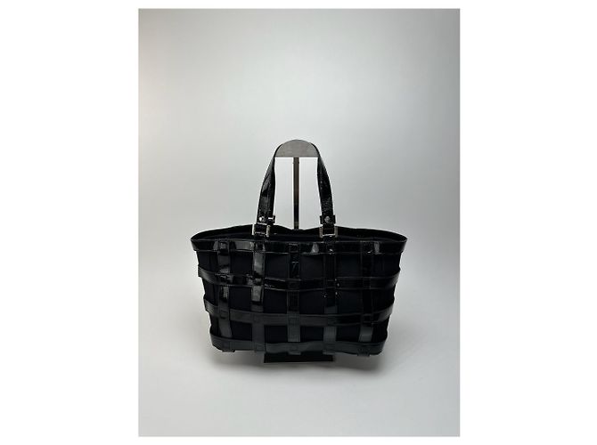 Vintage Courreges Tasche aus Lackleder schwarz - Ansicht 12
