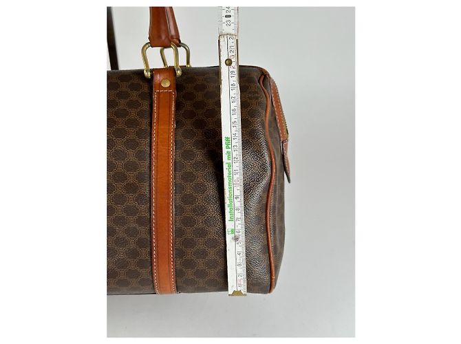 Triomphe Céline Borsa Boston Mini Celine Paris vintage marrone - vista 10