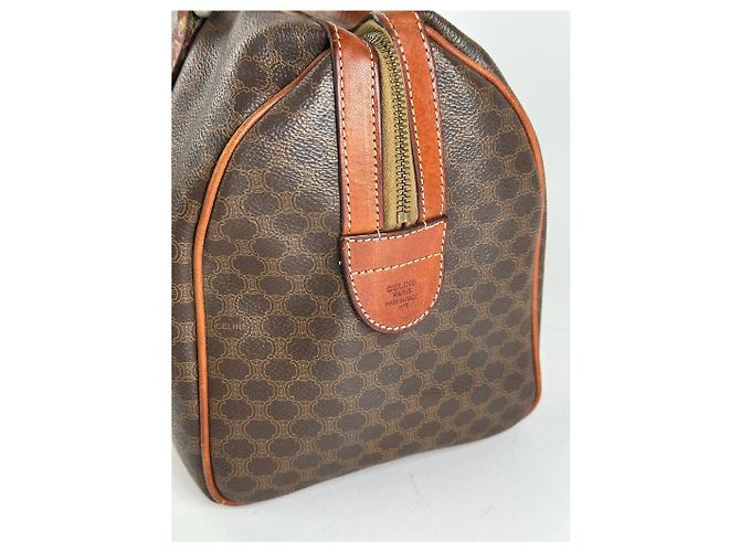 Triomphe Céline Borsa Boston Mini Celine Paris vintage marrone - vista 3