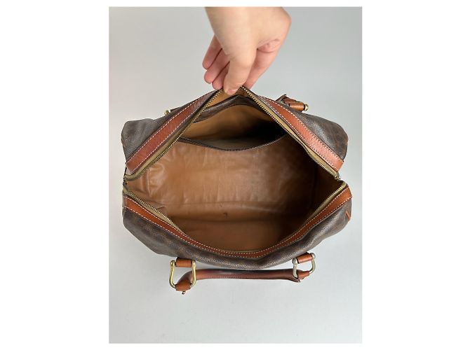 Triomphe Céline Borsa Boston Mini Celine Paris vintage marrone - vista 4