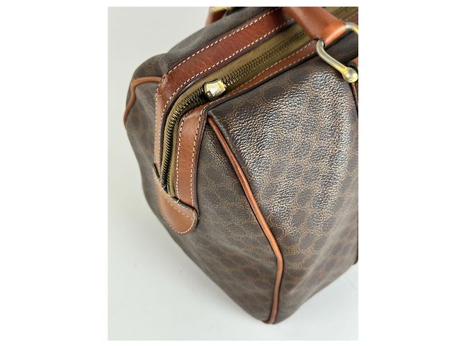Triomphe Céline Borsa Boston Mini Celine Paris vintage marrone - vista 7