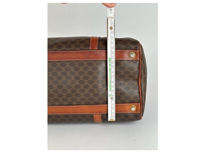 Triomphe Céline Borsa Boston Mini Celine Paris vintage marrone - vista 8