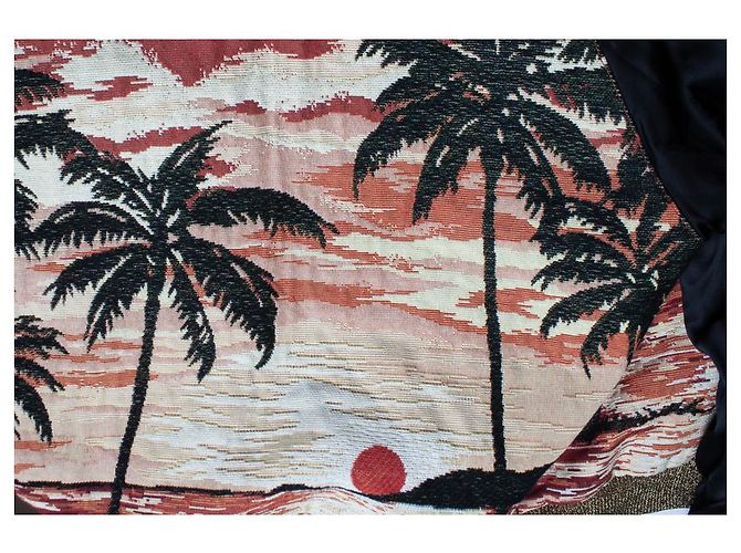 Saint Laurent, Parigi SS16 bomber personalizzato da Hedi Slimane Nero Rosso D'oro - vista 5