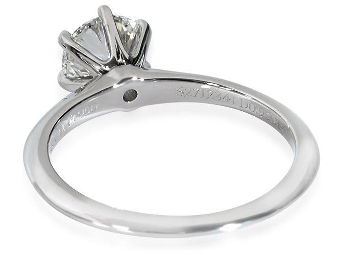 Tiffany & Co. 0,95 ct Rund Brilliant Diamant Verlobungsring - Ansicht 2