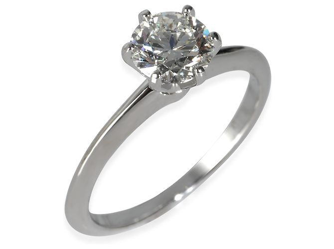 Tiffany & Co. 0,95 ct Rund Brilliant Diamant Verlobungsring - Ansicht 4