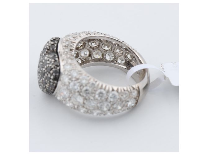 De Grisogono Black Diamond Heart Ring, Size 51 White - view 6