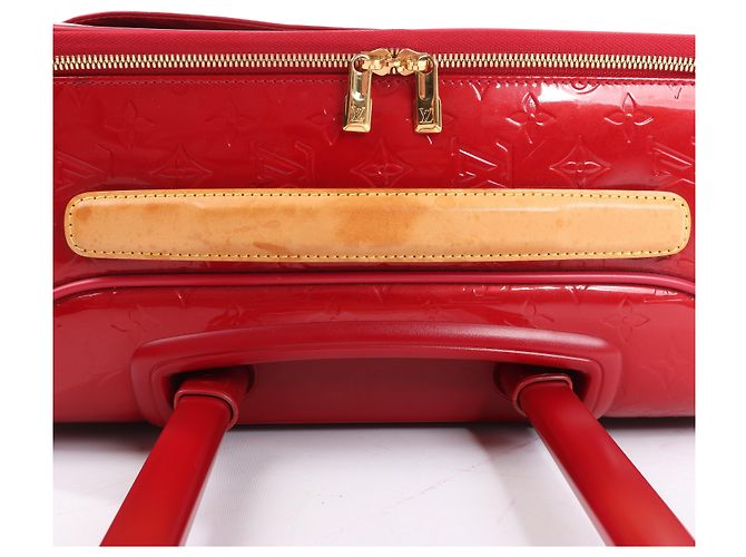 Valigia da viaggio Louis Vuitton Vernis Pegase 45 in rosso M91278 - vista 10