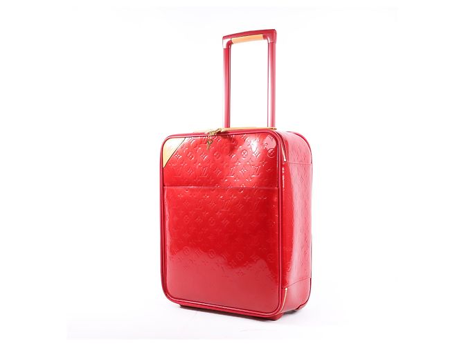 Valigia da viaggio Louis Vuitton Vernis Pegase 45 in rosso M91278 - vista 2