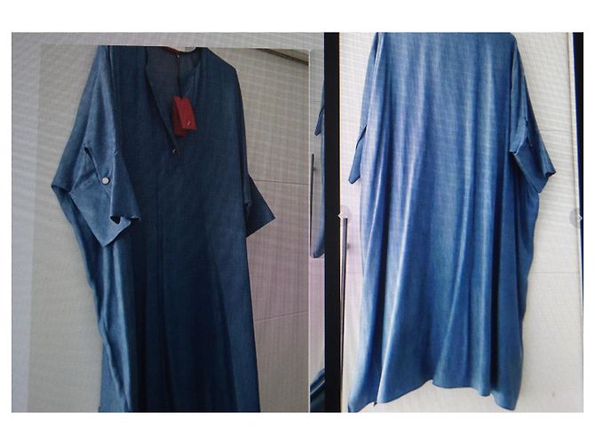 Abito Caftano Carolina Herrera in Lyocell blu - vista 12