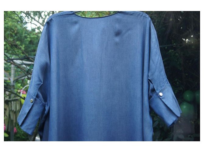 Abito Caftano Carolina Herrera in Lyocell blu - vista 4