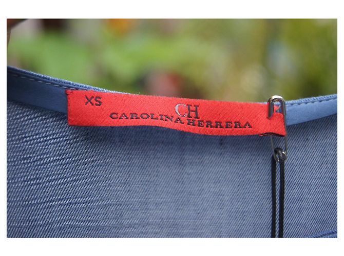 Abito Caftano Carolina Herrera in Lyocell blu - vista 7