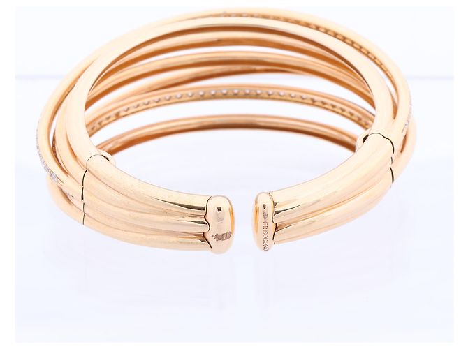 Bracciale De Grisogono Allegra in oro rosa con diamanti - vista 3