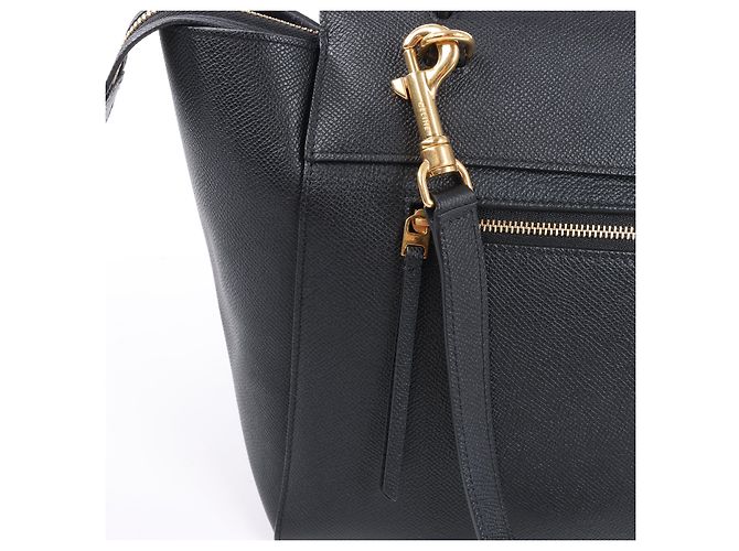 Céline Borsa Celine Belt Bag Mini in pelle 2 in 1 nera - vista 9