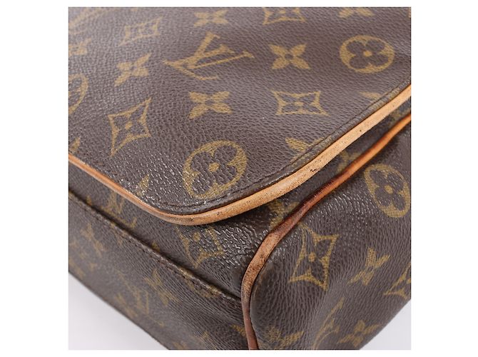 Borsa a spalla Louis Vuitton Monogram Abbesses GM M40526 Marrone - vista 11