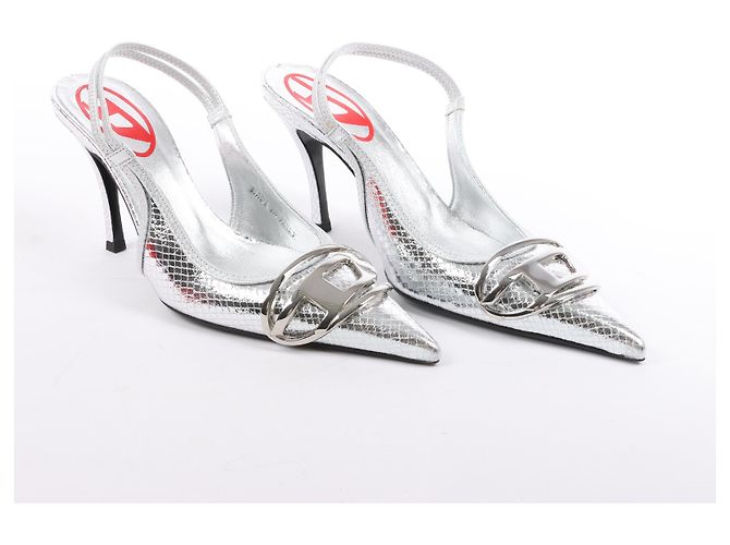 Pumps Slingback Embossati Diesel D-Venus Sb, Taglia 38 EU - vista 2