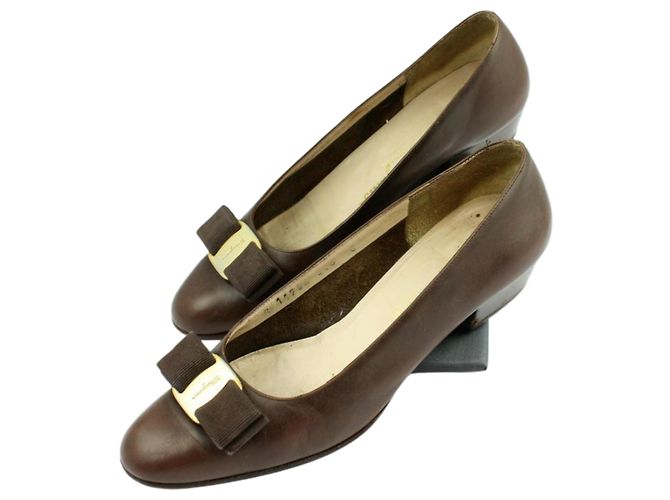 Bailarinas Salvatore Ferragamo Castaño - vista 5