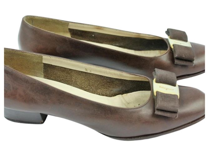 Bailarinas Salvatore Ferragamo Castaño - vista 7