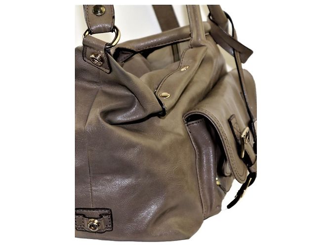 Autre Marque Borsa a mano Liz Claiborne in pelle marrone - vista 3