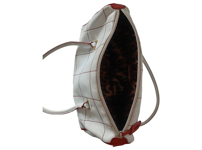 Borsa a Spalla Dolce & Gabbana Bianca Rosso - vista 7