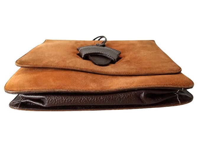 Vintage Loewe Tasche aus Wildleder Kamel - Ansicht 5