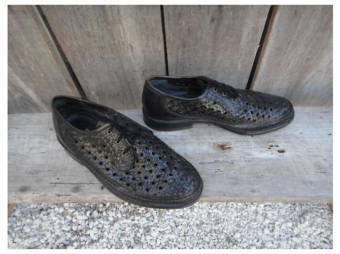 Autre Marque Scarpe Derby Remonte Shuh Circe 1970 in pelle intrecciata nera Nero - vista 2