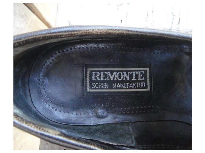 Autre Marque Scarpe Derby Remonte Shuh Circe 1970 in pelle intrecciata nera Nero - vista 5
