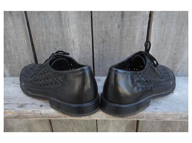Autre Marque Scarpe Derby Remonte Shuh Circe 1970 in pelle intrecciata nera Nero - vista 7
