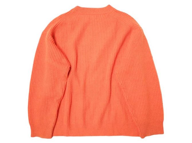 Autre Marque H BEAUTY&YOUTH Pullover aus Wolle und Kaschmir mit Rundhalsausschnitt Orange - Ansicht 2