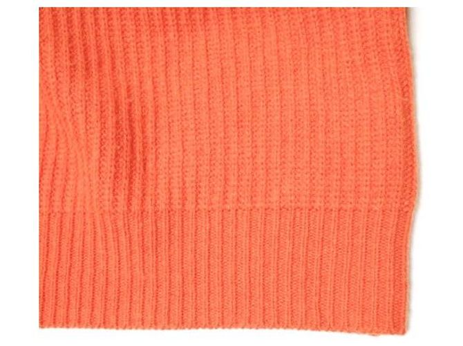 Autre Marque H BEAUTY&YOUTH Pullover aus Wolle und Kaschmir mit Rundhalsausschnitt Orange - Ansicht 6